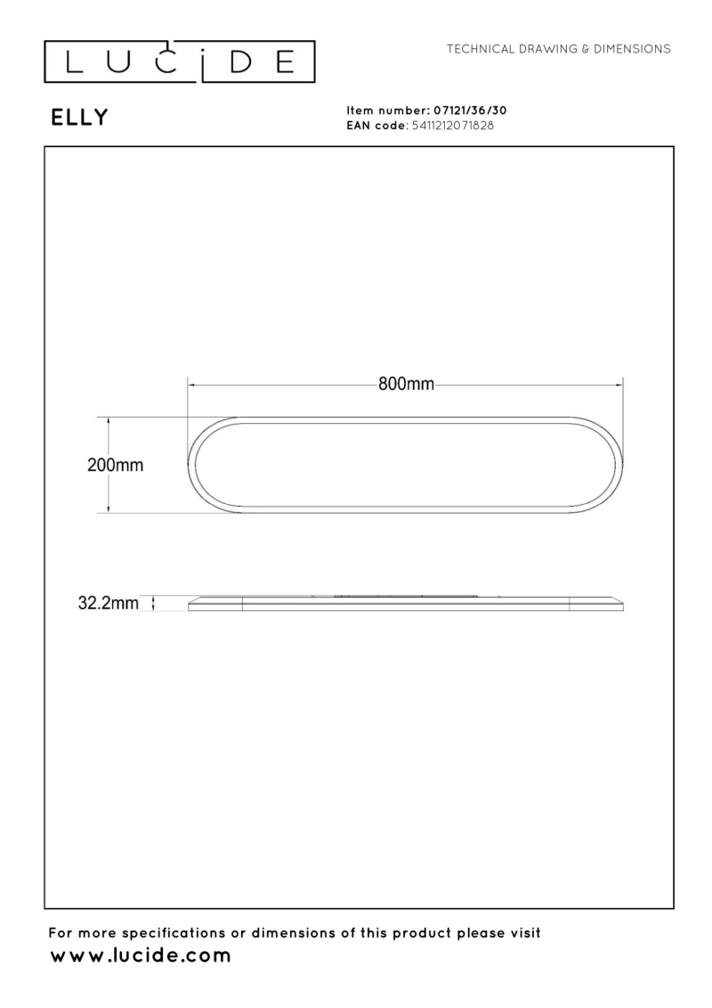 Lucide ELLY - Flush ceiling light - LED Dim. - CCT - 1x36W 2700K/4000K - Rgb - Opal